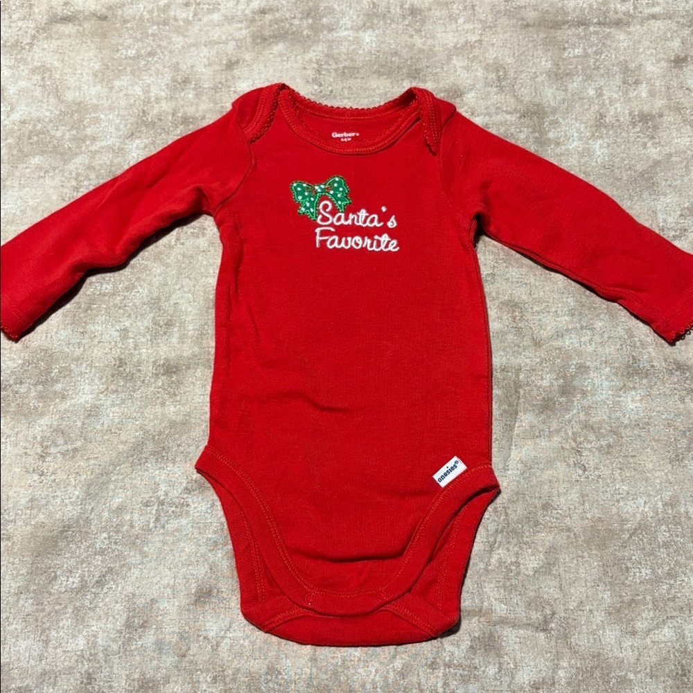 Gerber Vibrant Red Baby Onesie